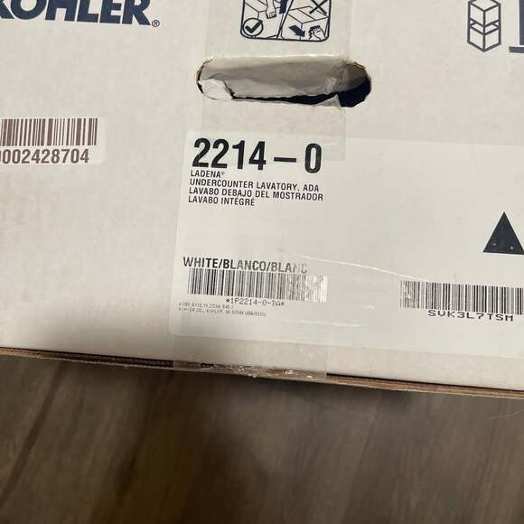 KOHLER K-2214-0 Ladena Undercounter  Bathroom Sink, White - Picture 2 of 4